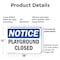 Signmission Playground Closed, 18 in W x Rectangle, Plastic OS-2PACK-NS-P-1218-L-17319 - alternate 6